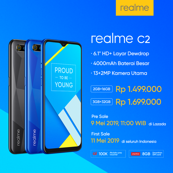 Realme 3 Pro dan Realme C2 Ditawarkan dengan Harga yang Menggiurkan