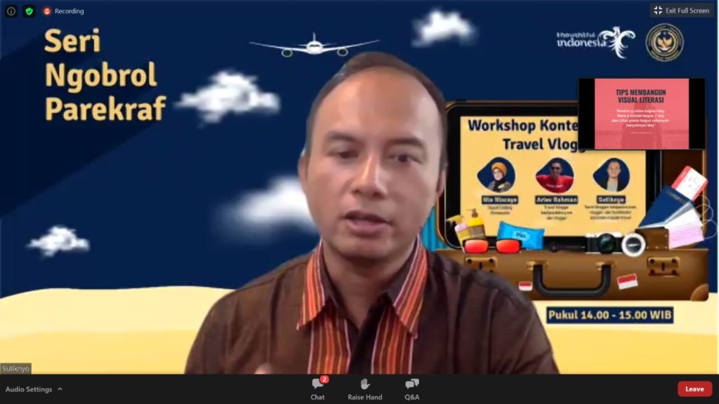 Platform Digital dan Konten Kreatif Diharapkan Tarik Kepercayaan Wisatawan