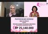 Nina Nugroho Serahkan Donasi ke Yayasan Kanker Payudara Indonesia