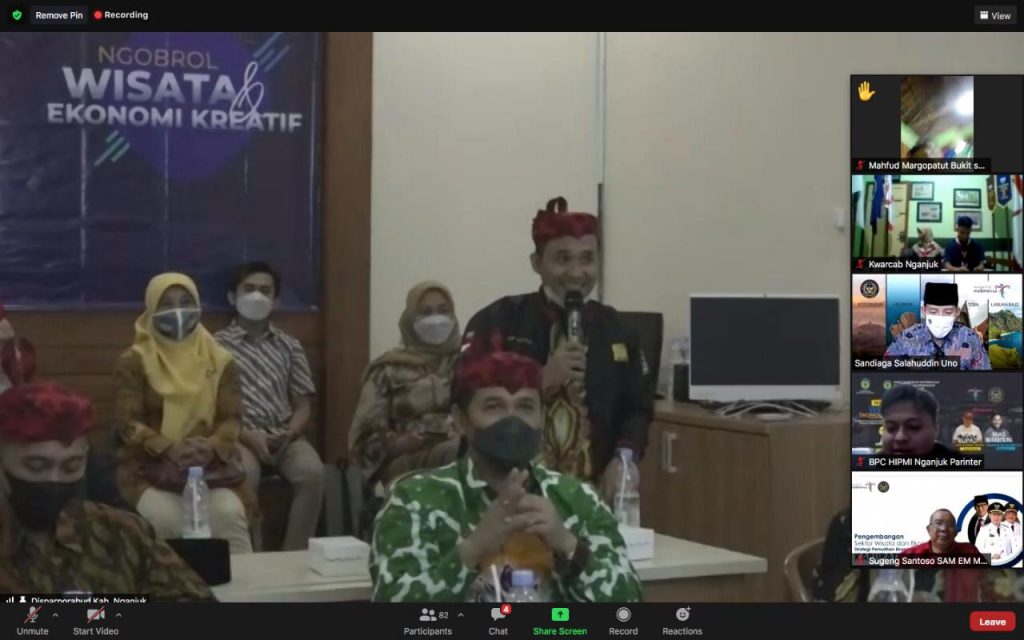 Menparekraf Dorong Pengembangan Sektor Parekraf di Kabupaten Nganjuk