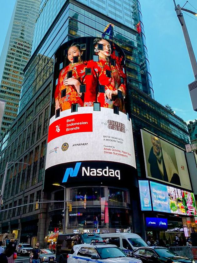 Penayangan Promosi Brand Fesyen Indonesia di Videotron Times Square New York