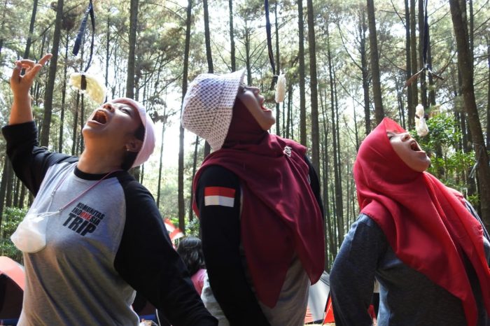 Komunitas Indonesia Trip Gelar HUT RI Ke-77 di Taman Wisata Alam Gunung Pancar