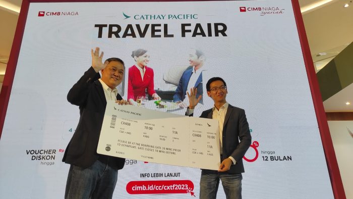 CIMB Niaga dan Cathay Pacific Gelar Cathay Pacific Travel Fair 2023
