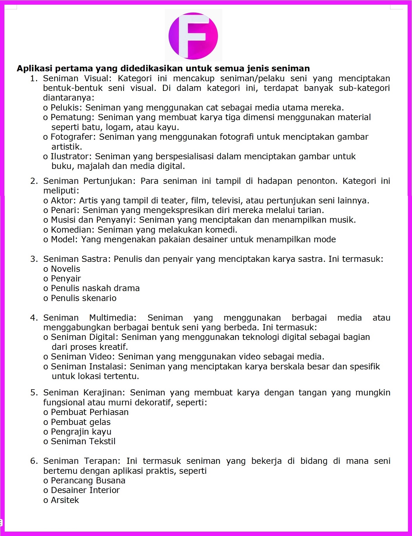 Fenix360 Platform Digital Media Sosial Seniman, Garap Pasar Indonesia Tingkatkan Ekonomi Kreatif