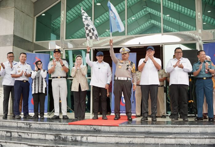 Menekraf Melepas Tim Peliputan Garuda TV di Arus Mudik dan Balik Lebaran 2025