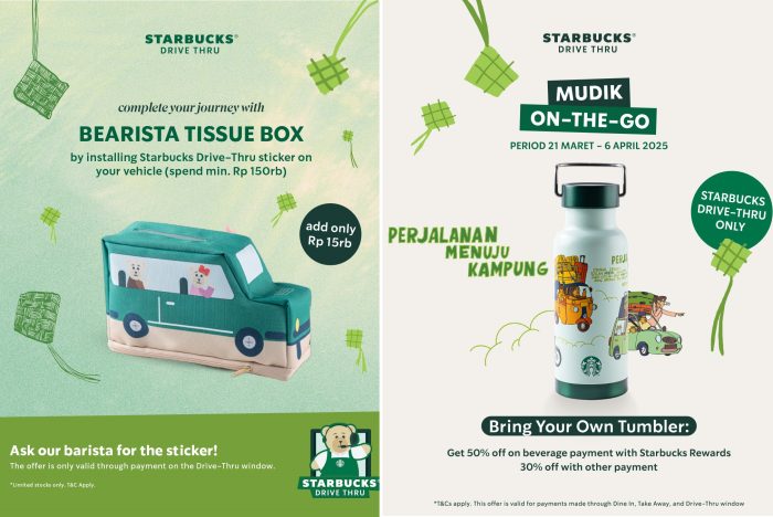 Program Menarik di Gerai Drive-Thru Starbucks untuk Temani Mudik