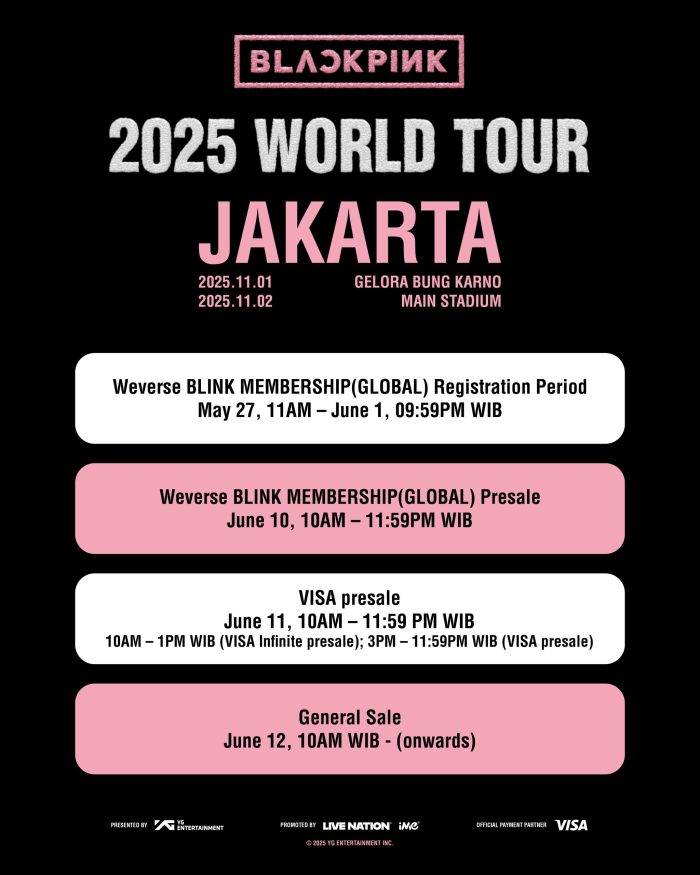 Nonton BLACKPINK Sambil Liburan? Jakarta Siap Sambut BLINK di November 2025