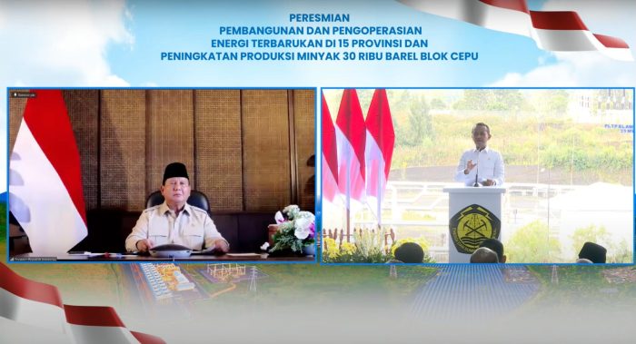 Presiden Prabowo Resmikan Proyek Energi Terbarukan di 15 Provinsi, PGE Mulai Eksplorasi PLTP Gunung Tiga 55 MW