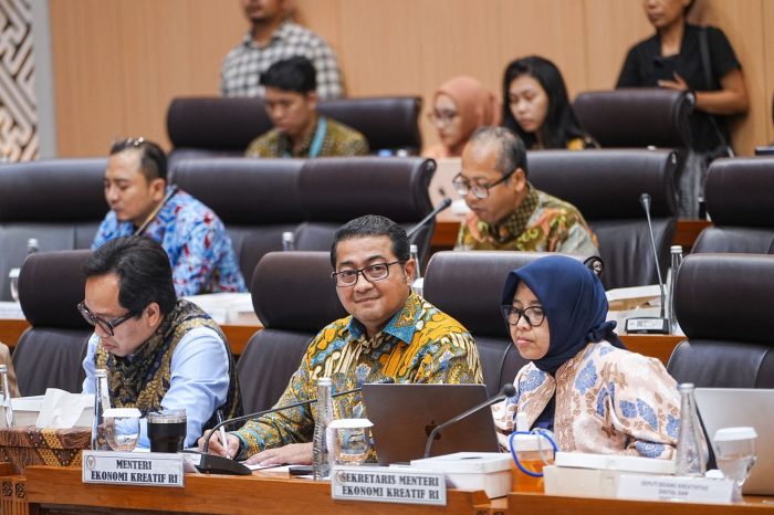 Raker dengan DPR, Menteri Ekraf Paparkan Strategi Wujudkan Asta Cita Presiden di Sektor Ekraf
