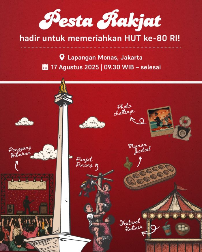 Semarakkan HUT ke-80 RI, Kemenpar Kolaborasi Persembahkan “Pesta Rakyat"