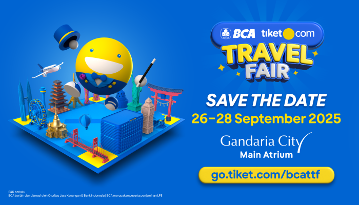 BCA tiket.com Travel Fair 2025 Siap “Dibantu Pesan, Lebih Hemat” untuk Liburan Akhir Tahun