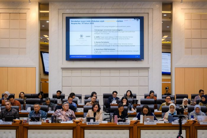 Menpar Paparkan Capaian Pariwisata 2025 dan Rencana Kerja 2026 di Hadapan Komisi VII DPR