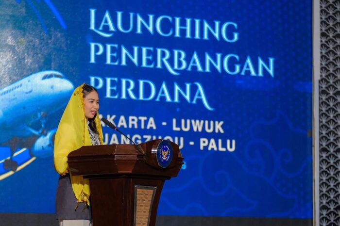 Rute Charter Palu-Guangzhou Dibuka, Wamenpar: Akses Wisata Sulteng Makin Luas
