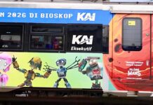 Kementerian Ekraf X KAI Bawa Livery dan Instalasi Pelangi di Mars saat Momentum Lebaran