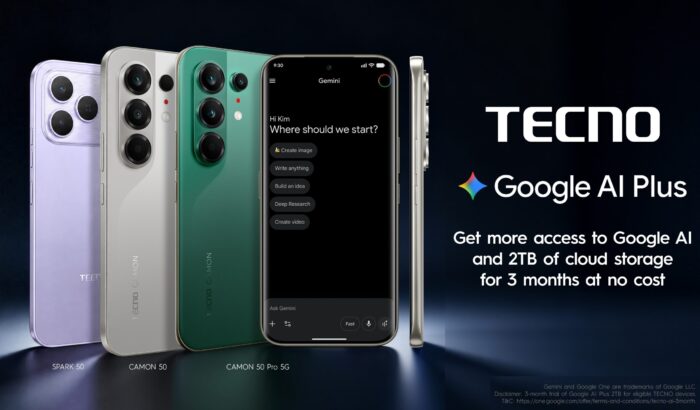 Pengguna TECNO Kini Dapat Menikmati Google AI Plus Selama 3 Bulan