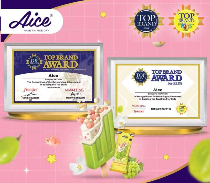 Top Brand Index Aice Capai 27,27%, Aice Pertahankan Top Brand Delapan Tahun Berturut-turut