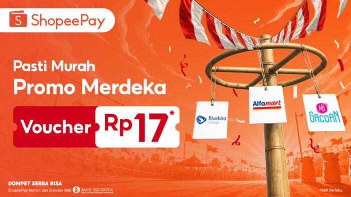Rayakan HUT RI, Aplikasi ShopeePay Hadirkan Promo Rp17 untuk Berbagai Kebutuhan Sehari-hari
